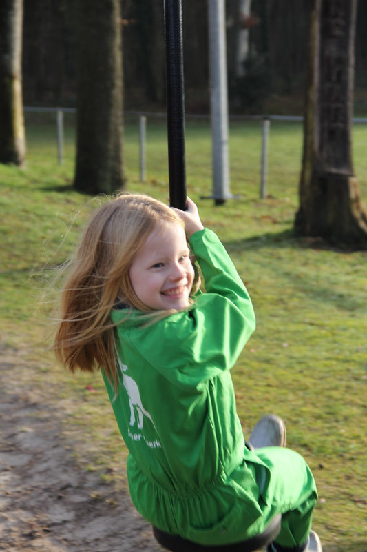 Groene Kinderoveralls met print