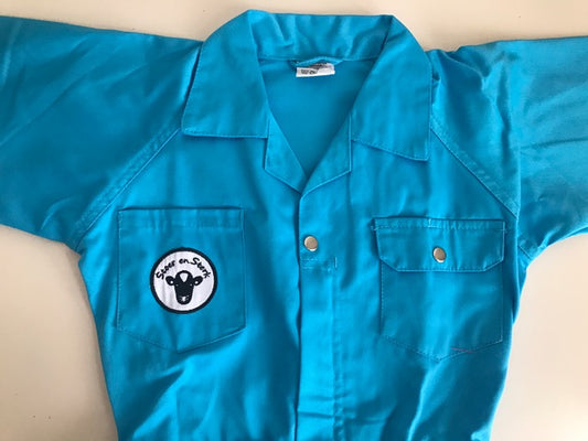 Blauwe Kinderoveralls zonder print