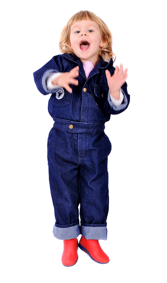 Jeansoverall Kinderoveralls zonder print