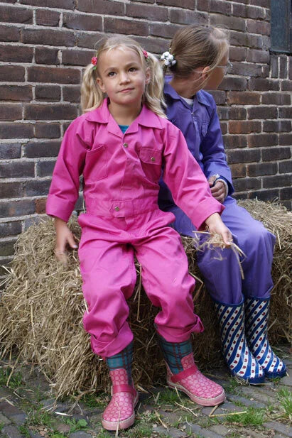 Groene Kinderoveralls zonder print