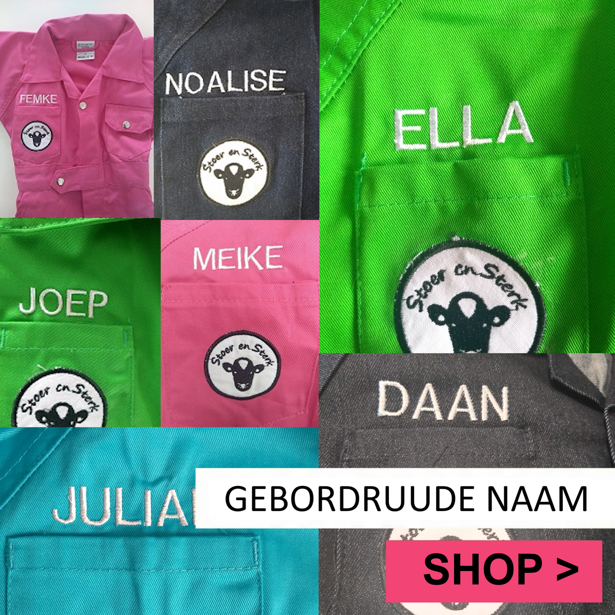 Geborduurde naam