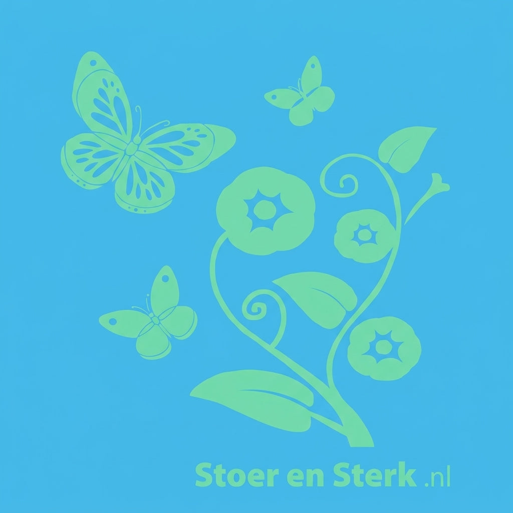 Blauwe Kinderoveralls met geborduurde naam + print