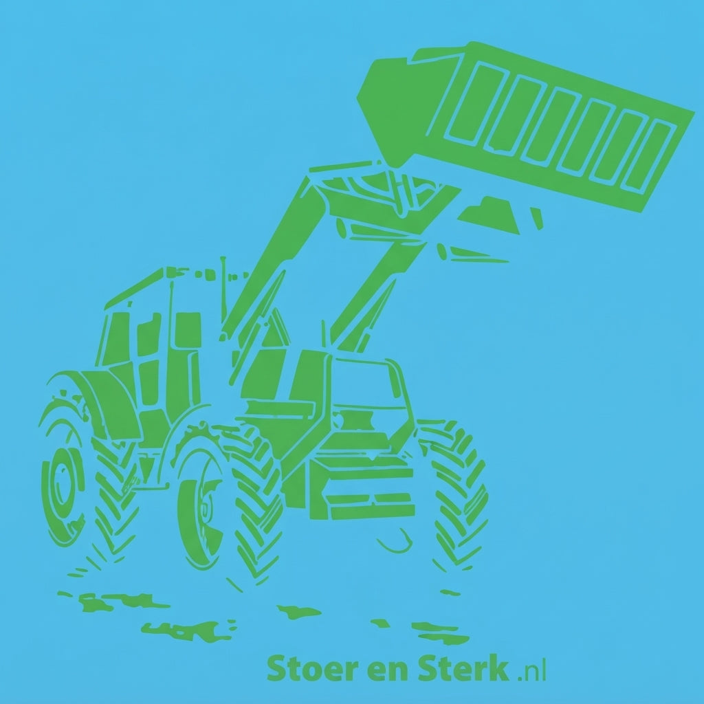Blauwe Kinderoveralls met geborduurde naam + print