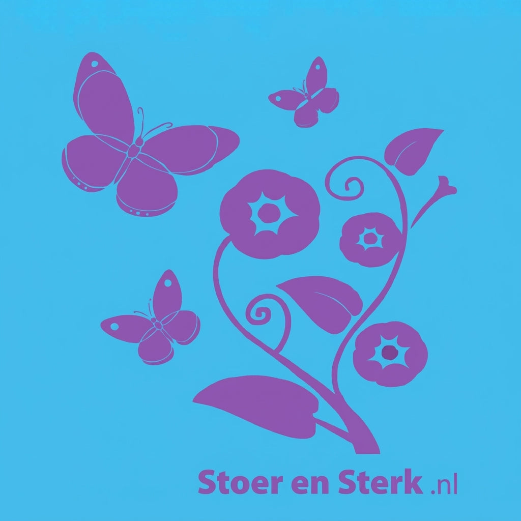 Blauwe Kinderoveralls met geborduurde naam + print
