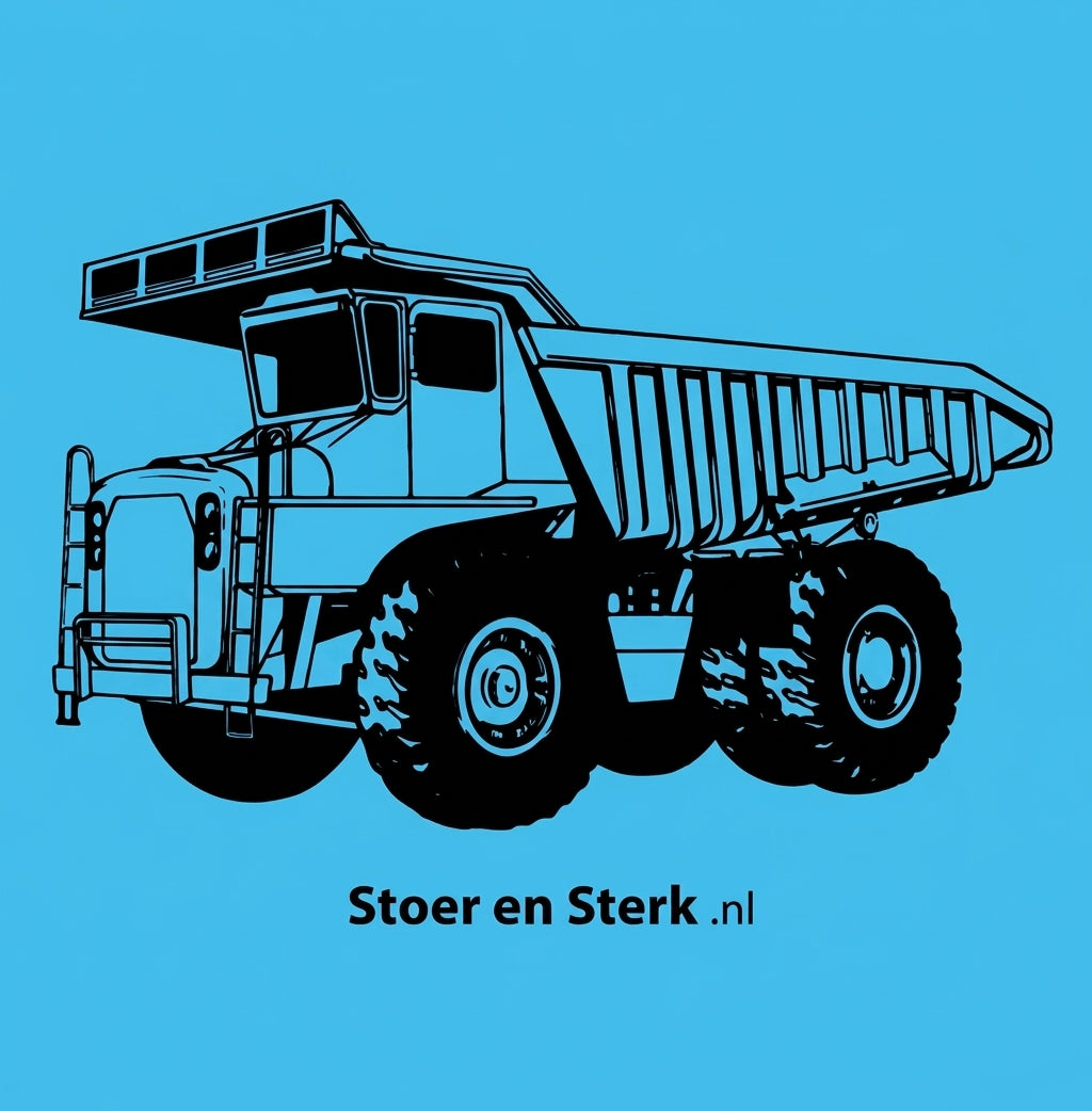 Blauwe Kinderoveralls met geborduurde naam + print