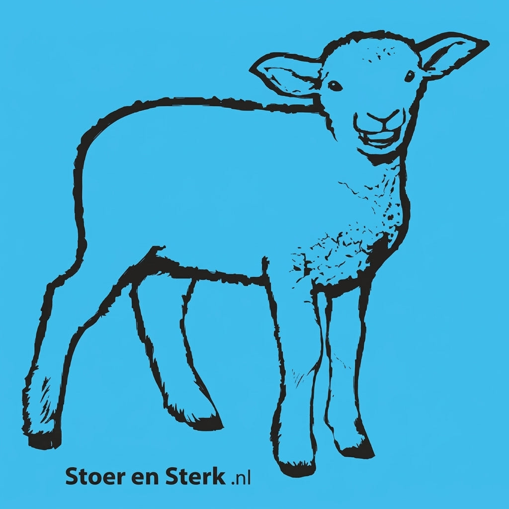 Blauwe Kinderoveralls met geborduurde naam + print