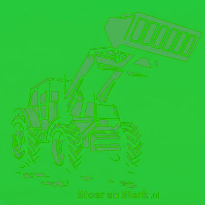 Groene Kinderoveralls met geborduurde naam + print