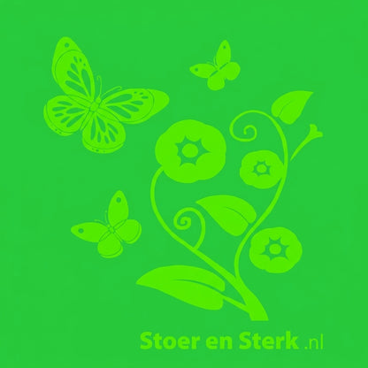 Groene Kinderoveralls met geborduurde naam + print