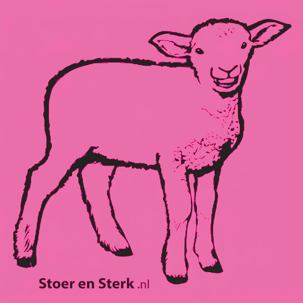 Roze Kinderoveralls met geborduurde naam + print