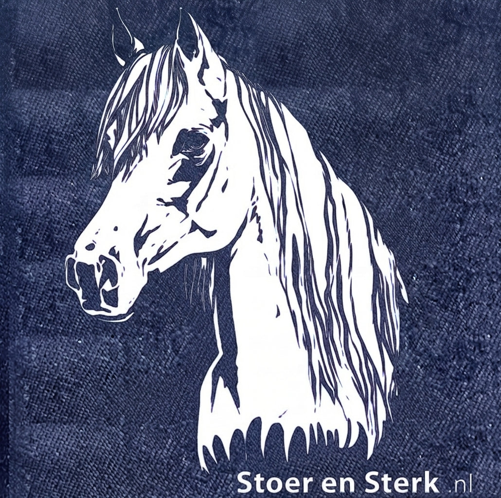 Jeansoverall met print volwassenen