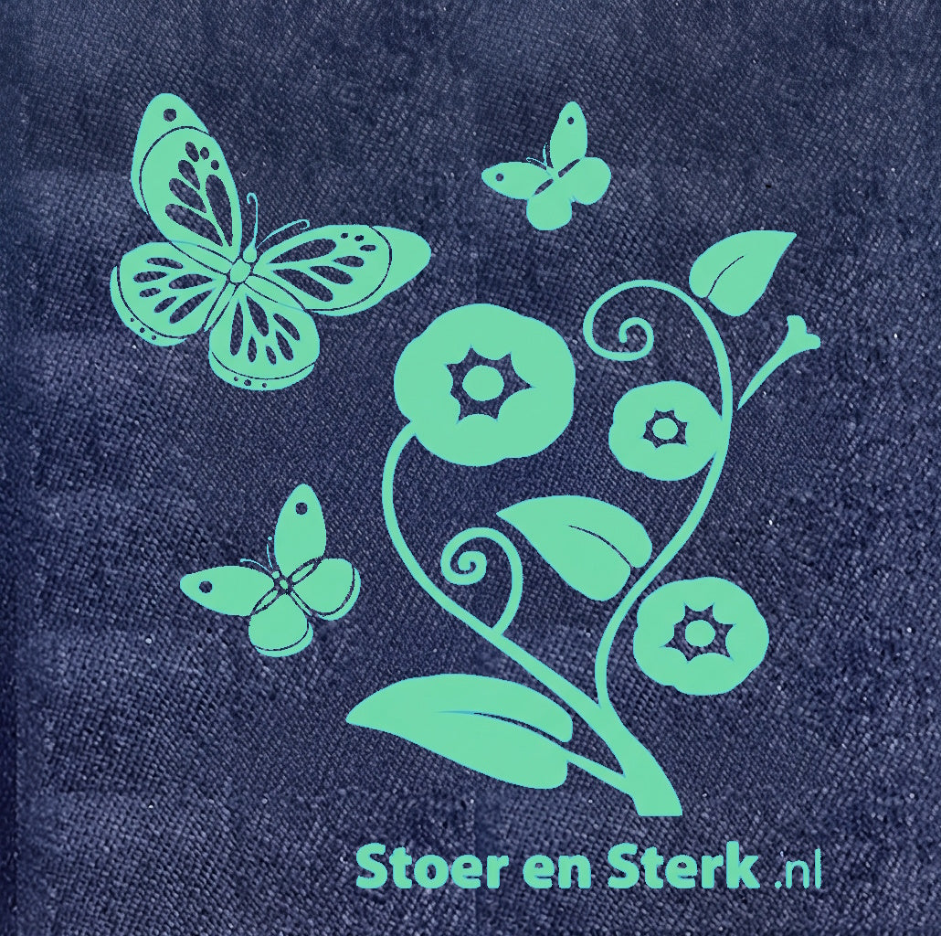 Jeansoverall met print volwassenen