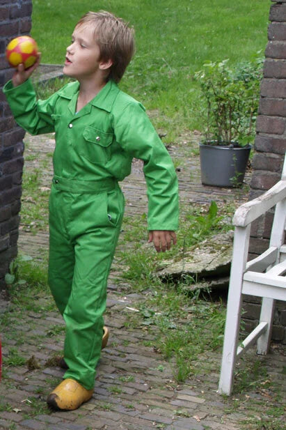 Blauwe Kinderoveralls zonder print