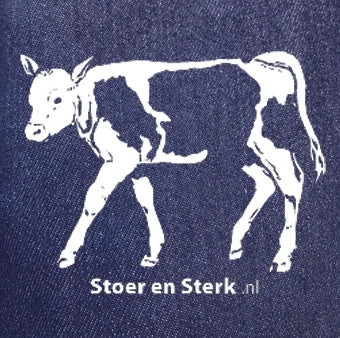Jeansoverall met print volwassenen