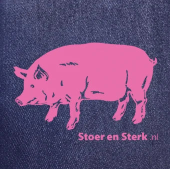 Jeansoverall met print volwassenen