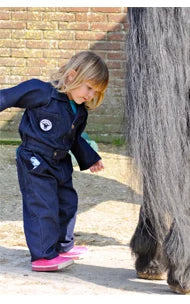 Jeansoverall met print volwassenen