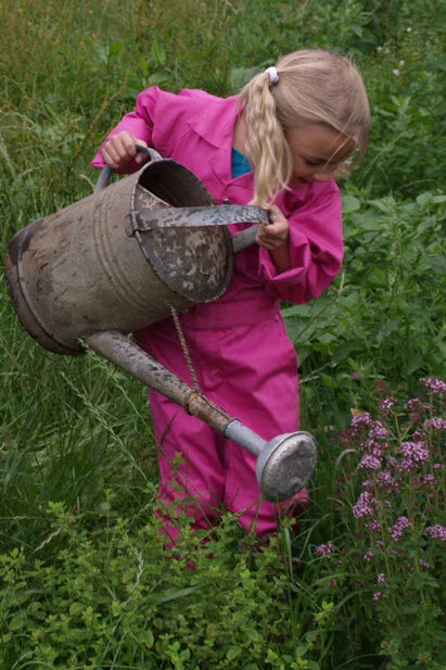 Blauwe Kinderoveralls zonder print