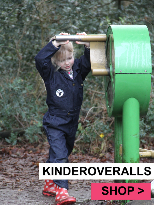 Jeansoverall Kinderoveralls zonder print